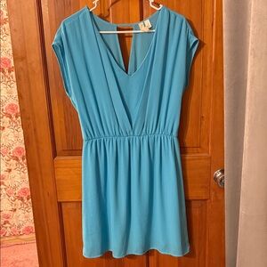 Elegant Blue Women's Dress